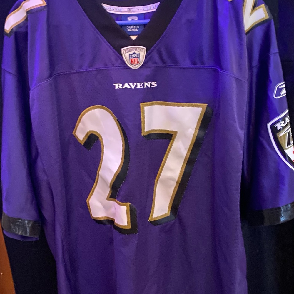 Reebok Purple and Black NFL Jersey - Picture 2 of 7